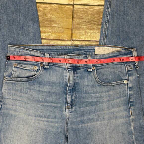 Rag & Bone Cate Midrise Skinny Harper Raw Hem Stretch Denim Womens Sz 29 - Picture 4 of 8